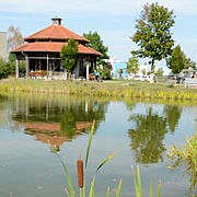 Kneippanlage und Gradierwerk in Bad Windsheim kommt schnell fränkische Gemütlichkeit auf