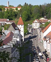 Blick von der Burghald auf die Altstadt vom Kempen