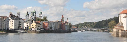 In Passau kommt viel Wasser zusammen