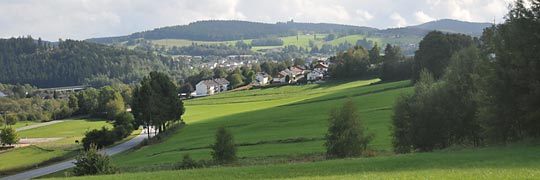 Landschaft mit Regen ohne Regenwetter