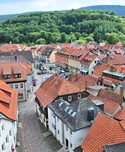 alter Marktbrunnen in Bad NeustadtFränkischen