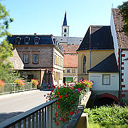 Aub an der Gollachbrücke, nördlicher Zugang zur Altstadt