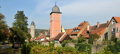 Ochsenfurt vor der westlichen Stadtmauer