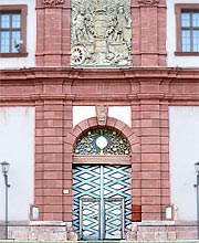 Fassadensegment Mainfränkisches Museum Würzburg auf dem Marienberg