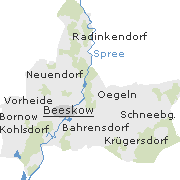 Orte im Stadtgebiet von Beeskow