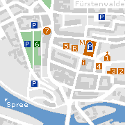 Fürstenwalde, Sehenswürdigkeiten in der Innenstadt