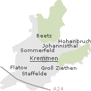 Orte im Stadtgebiet Kremmen