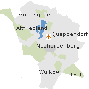 Orte im Gemeindegebiet von Neuhardenberg