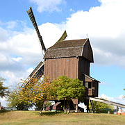 Die zugereiste Mühle an traditionellem Standort auf Werder