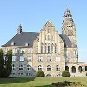 Rathaus von Wittenberge an der Elbe