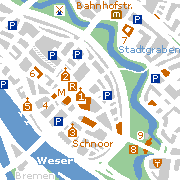 Bremen mit sehenswerte Altstadt