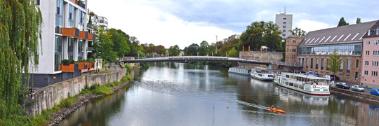 Die Fulda fliest durch Kassel