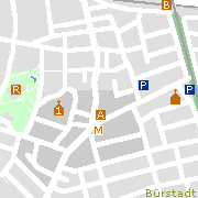 Sehenswertes und Markantes in der Innenstadt von Bürstadt