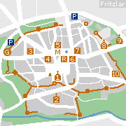 Fritzlar, sehenswerte Innenstadt