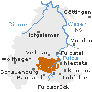 Kassel und Umgebung der Stadt