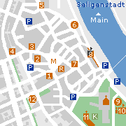 Markante und Sehenswertes in der Innenstadt von Seligenstadt