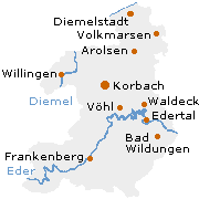 Waldeck Fankenberg Kreis in Hessen