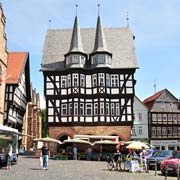 Fachwerkhäuser am Markt von Alsfeld in Hessen