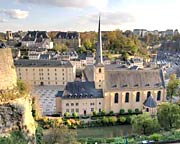 Sunset in historical center of Luxembourg © tacna #27938056