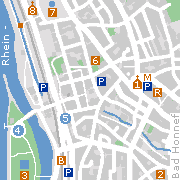 Markantes und Sehenswertes in der Innenstadt von Bad Honnef