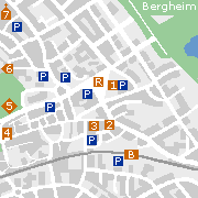 Sehenswertes und Markantes in der Innenstadt von Bergheim