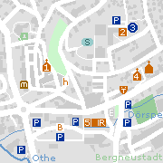 Sehenswertes und Markantes jn der Innenstadt von Bergneustadt