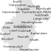 Grevenbroicher Stadtteile und Orte