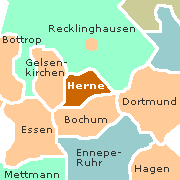 Umgebungskarte von Herne