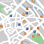 Kleve, Plan der Innenstadt
