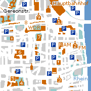 Köln, Innenstadt Ausschnitt