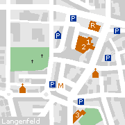 Sehenswertes und Markantes in der Innenstadt von Langenfeld