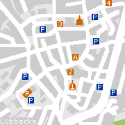 Markantes und Sehenswertes in der Innenstadt von Lübecke