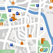 Sehenswertes und Markantes in der Innenstadt von Lünen