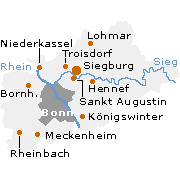Rhein-Sieg-Kreis um Bonn in Nordrhein-Westfalenr