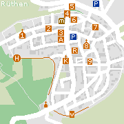 Sehenswertes und Markantes in der Innenstadt von Rüthen