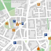 Sehenswertes und Markantes im Ortszentrum von Vorst der Stadt