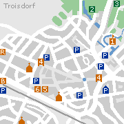 Markantes und Sehenswertes in der Innenstadt von Troisdorf