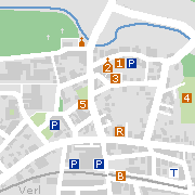 Sehenswertes und Markantes in der Innenstadt von Verl