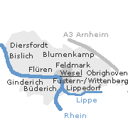 Weseler Stadtteile und Ortslagen