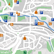 ^Markantes und Sehenswertes in der Wiehler Innenstadt