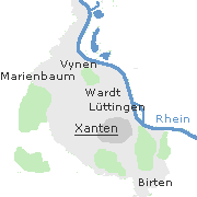 Orte im Stadtgebiet von Xanten