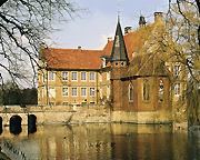 Wasserschloss in Münster-Nienberge, Geburtort der vielsagenden Dichterin Anette von Droste-Hülshoff