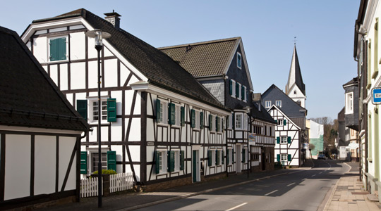 Fachwerkhäuser in Wiel