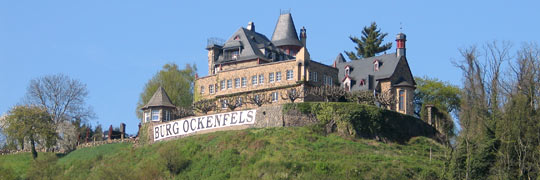 Burg Ockenfals über dem Rhein