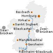 Saarpfalz Kreis im Saarland