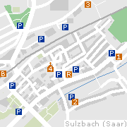 Markantes und Sehenswertes in der Innenstadt von Sulzbach (Saar)