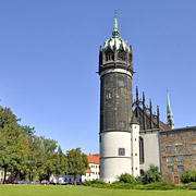 Lutherstadt Wittenberg Schlosskirche Thesenanschlag Luther © steschum