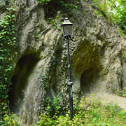 geologisch interessante Aufschluss an der Burg Eckartsberga