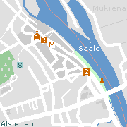 Sehenswürdigkeiten und Markantes in der Innenstadt von Alsleben (Saale)