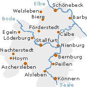 Ascherselben Staßfurt Kreiskarte